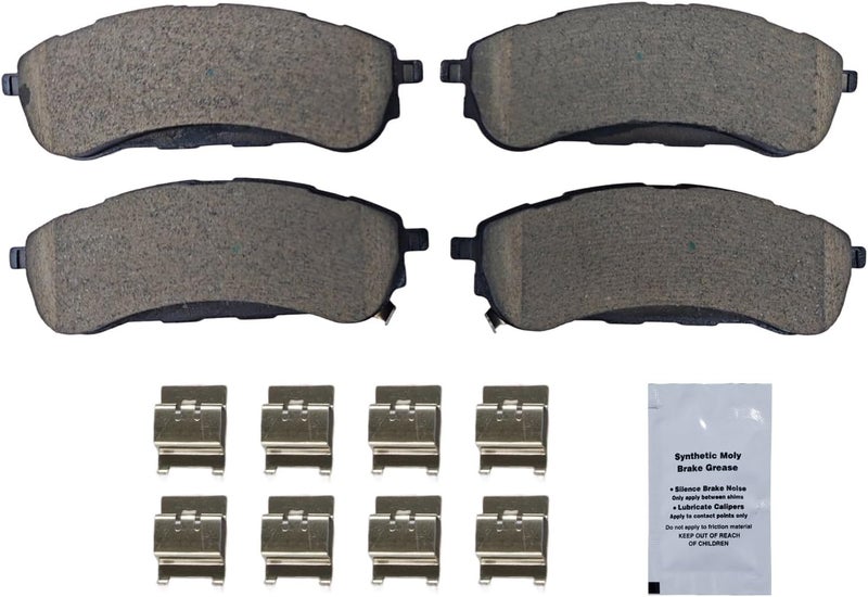 HUSCH D2208 Rear Ceramic Brake Pads Kit Fit For Ford Ranger 2019-2022 - Image 2